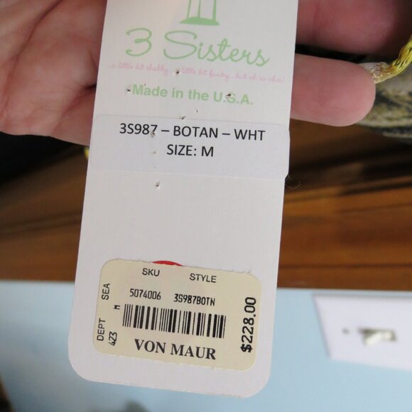 NWT 3 Sisters Cream/Grey/Yellow Brocade Blazer Unlined Size Medium - Picture 11 of 13